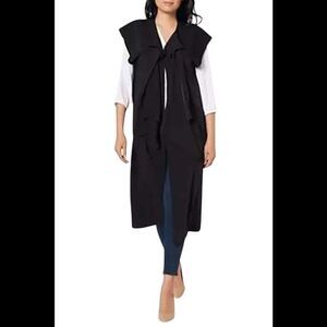 Rubin Singer Women's Studio Crepe Knit Midi Duster Black - Regular